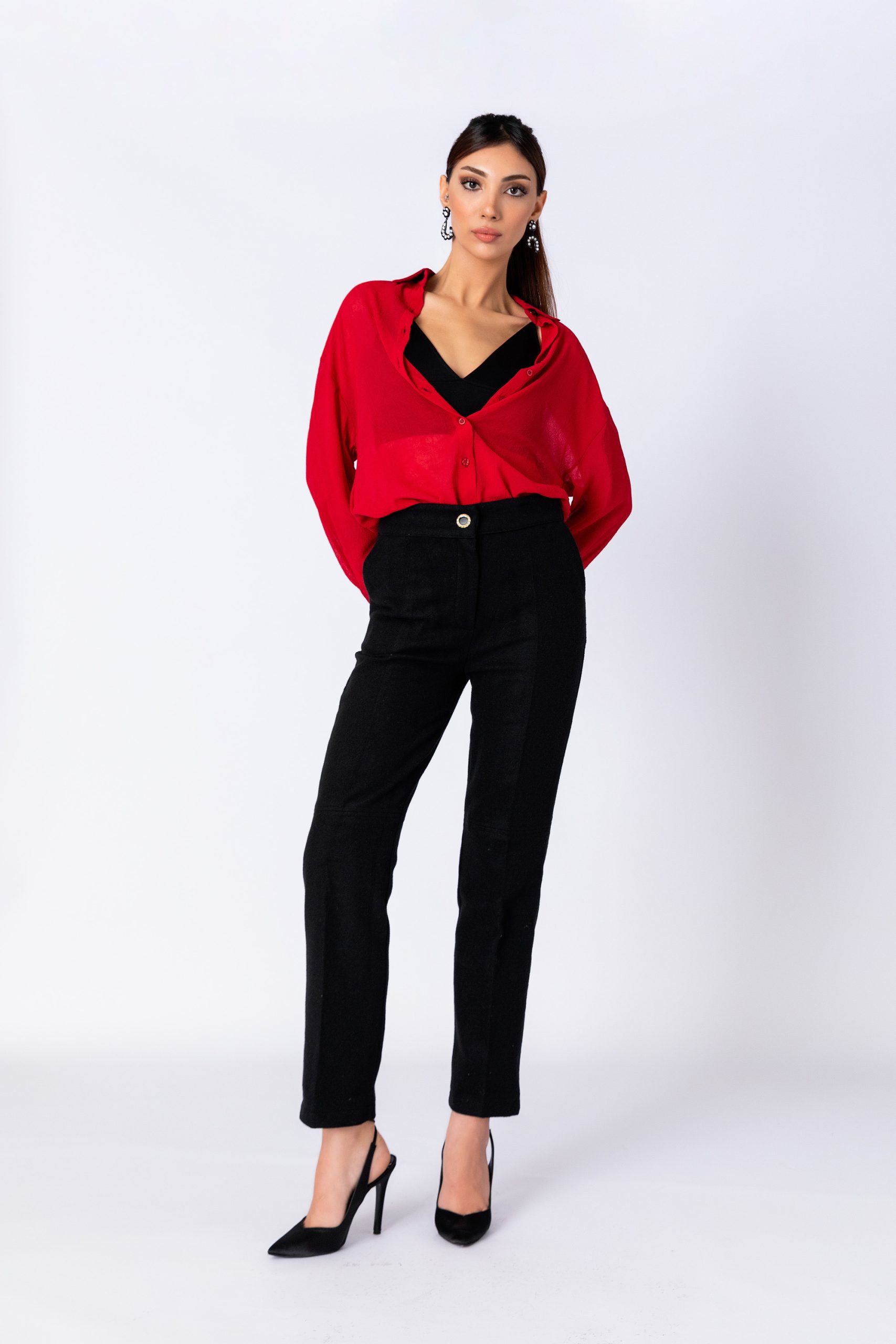 Siyah Kaşe Pantolon - Görsel 6