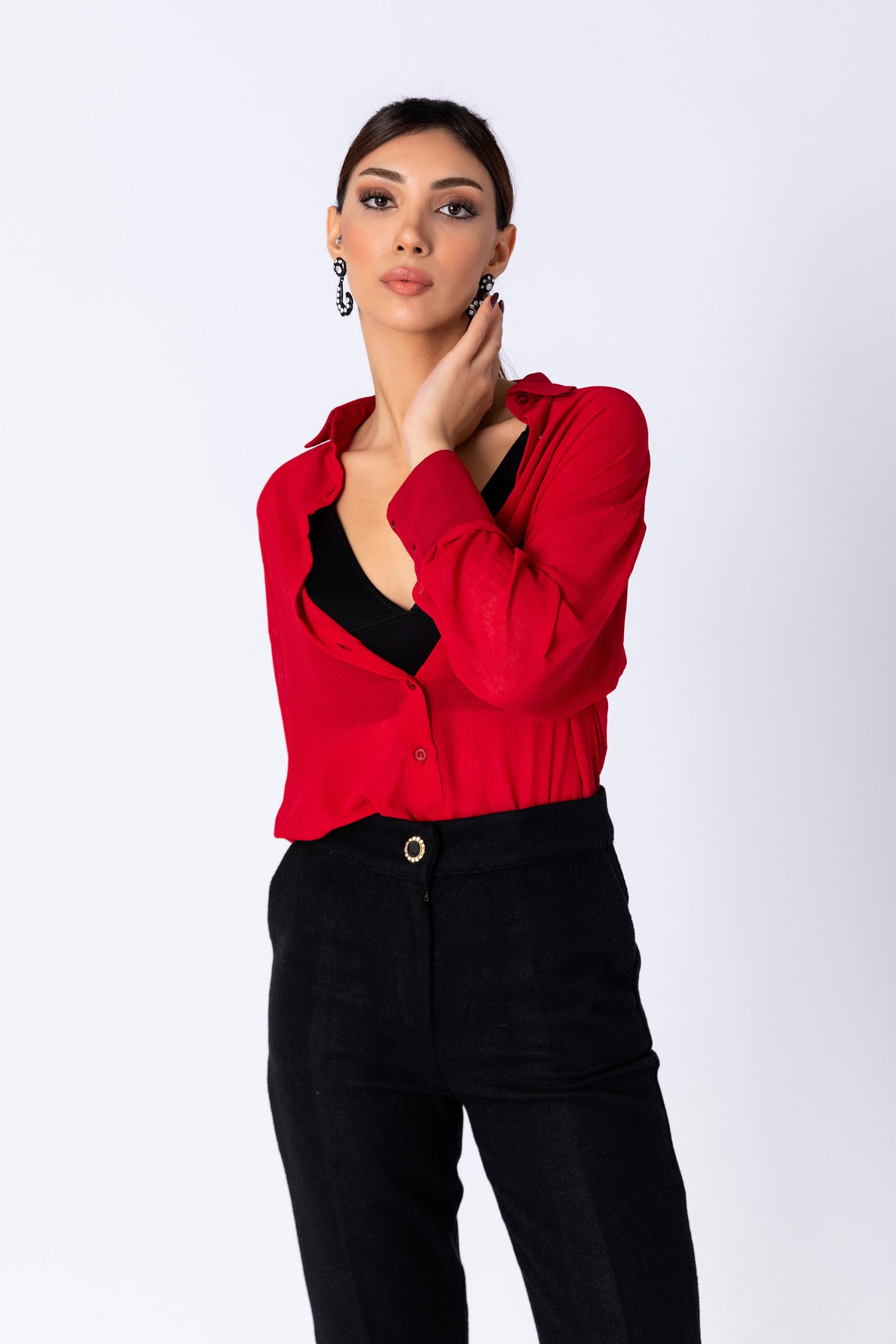 Siyah Kaşe Pantolon - Görsel 2