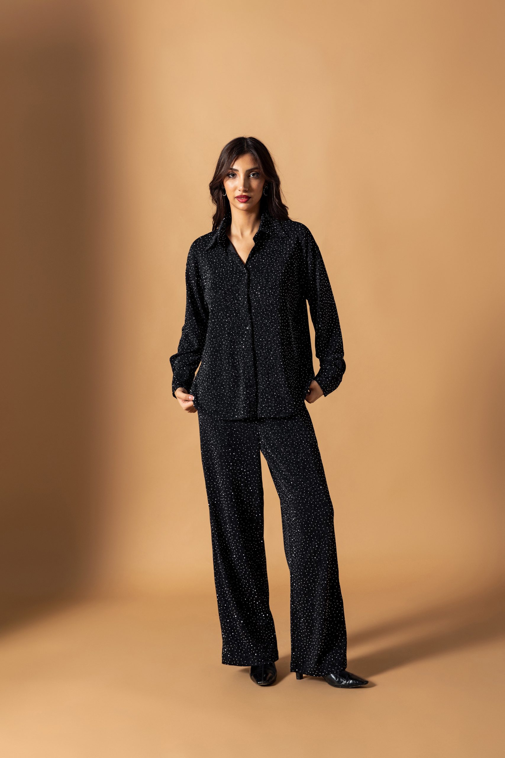 Siyah Taşlı Pantolon - Görsel 6