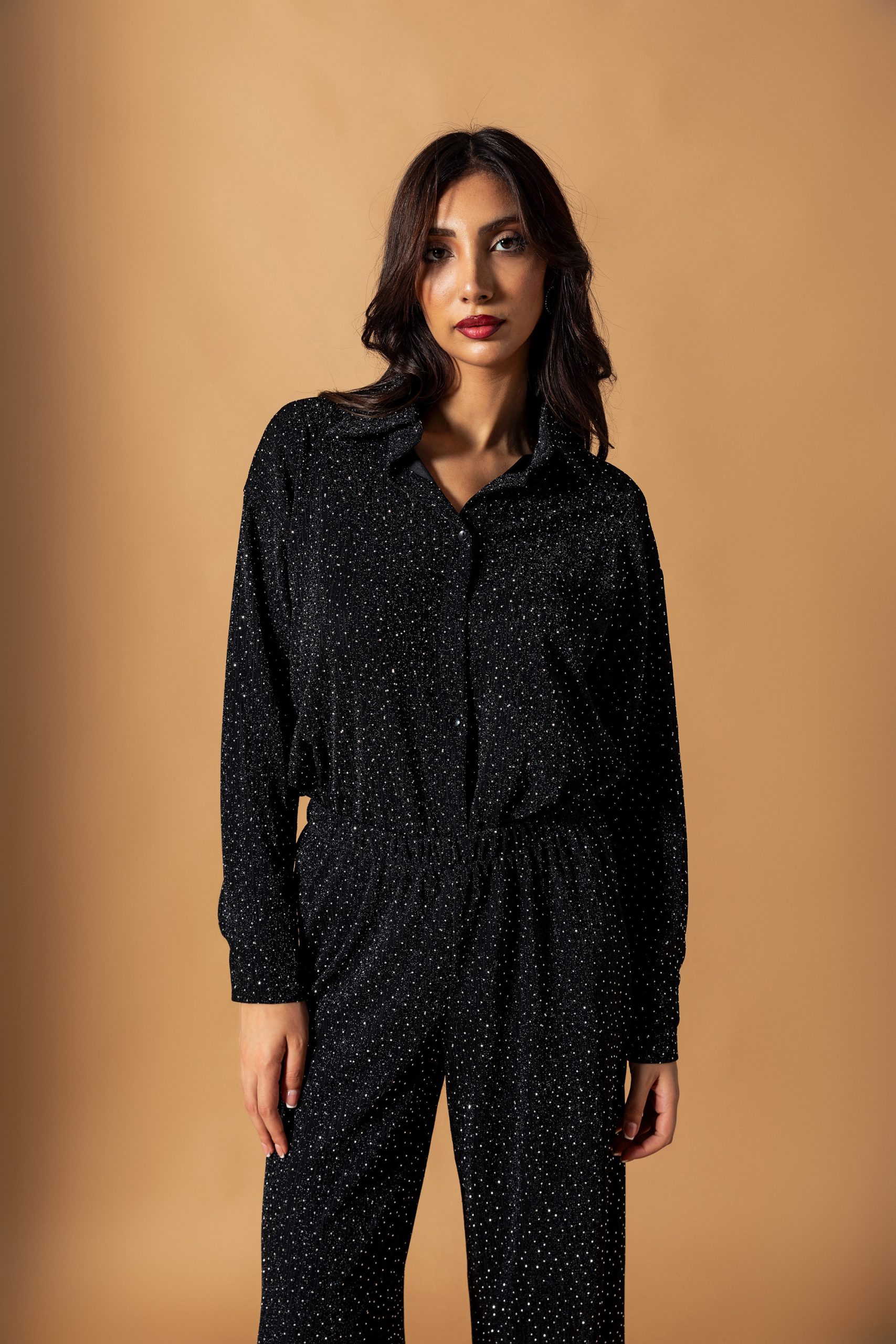 Siyah Taşlı Pantolon - Görsel 5