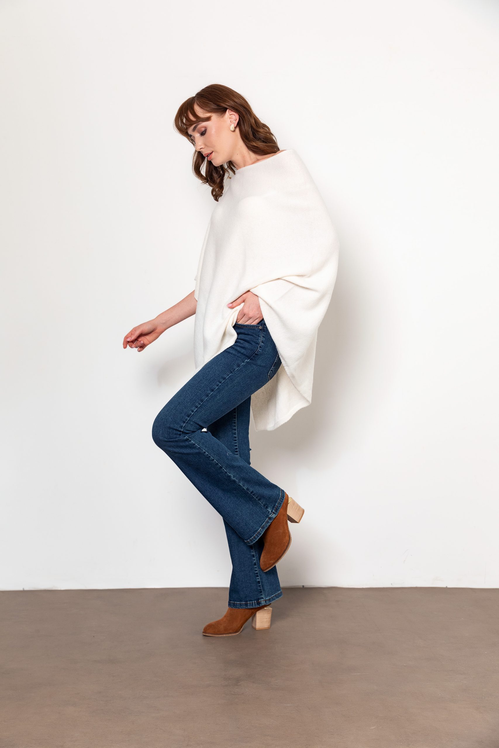 Mavi Denim Bol Paça Pantolon - Görsel 6