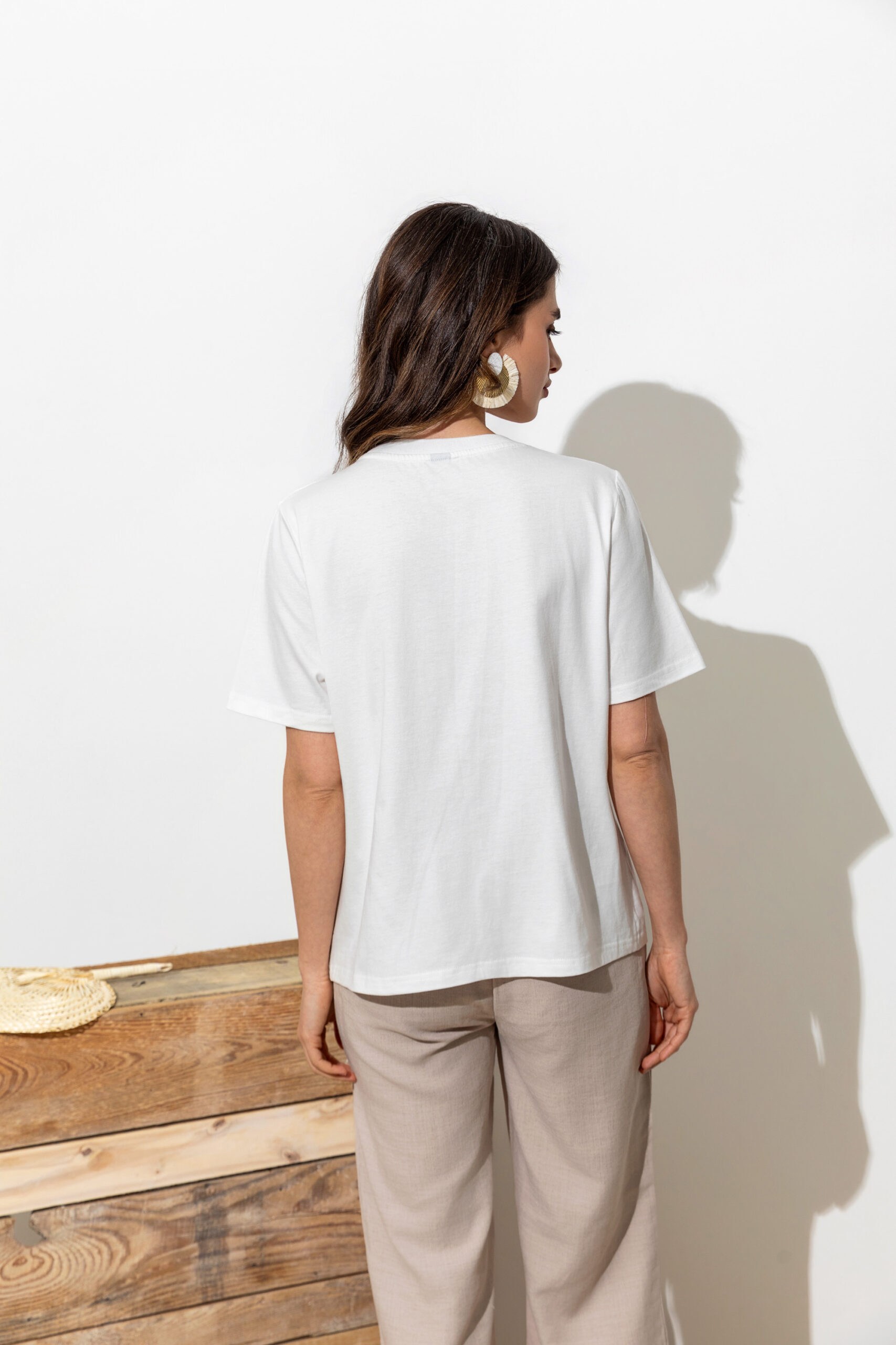 Palmiye İşlemeli Tshirt - Görsel 8
